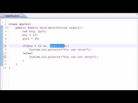Part 11: Java Programming Tutorial - Logical Operators
