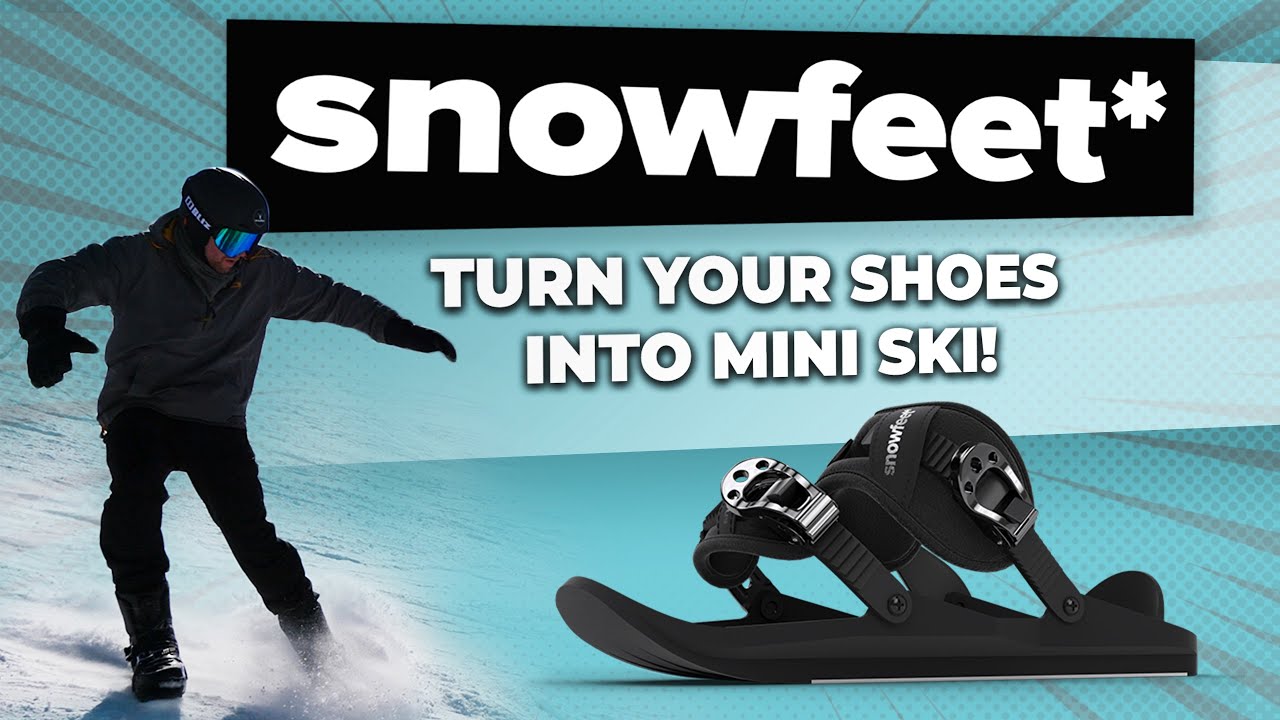 Turn Your Shoes into Mini Ski with Snowfeet* Mini Ski Skates | Snowskates | Short Ski