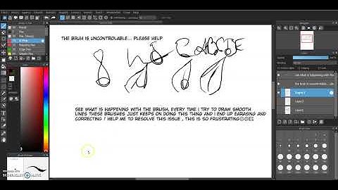 Help Needed. How to resolve this brush issue in MediBang?