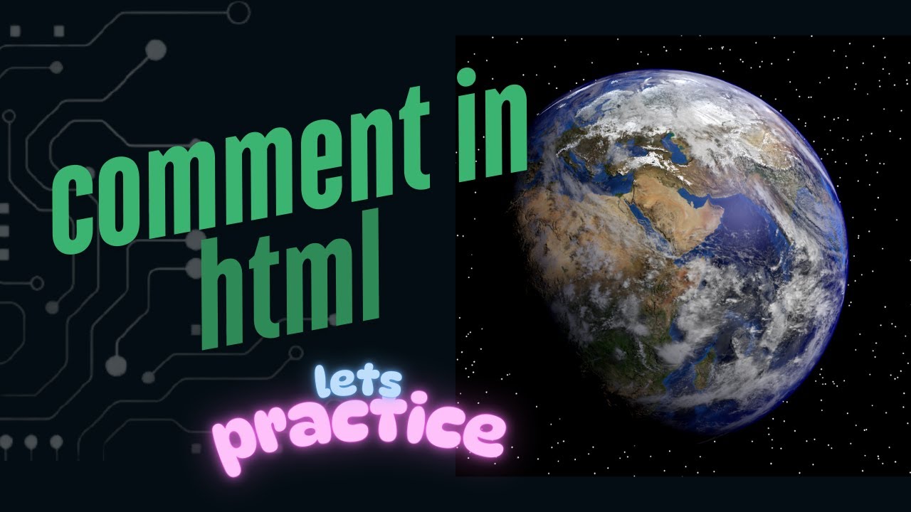 Embedded Html Comment How to comment in html - YouTube
