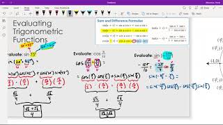 5 4   Sum and Difference Angle Formulas