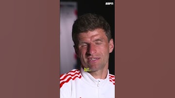 Thumbnail of Imagine Thomas Muller singing ‘You’ll Never Walk Alone’ at the Kop End 😅 #shorts