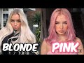 DYING MY HAIR BLONDE TO PINK! again !!!
