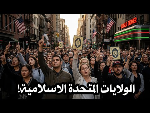من يصدق رؤية هذه المشاهد في قلب امريكا اليوم الاسلام يغزو امريكا سبحان الله القادر