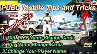 Season 10-learn how to change your name in pubg mobile with either a
free card or one you have purchased. i will show do both!