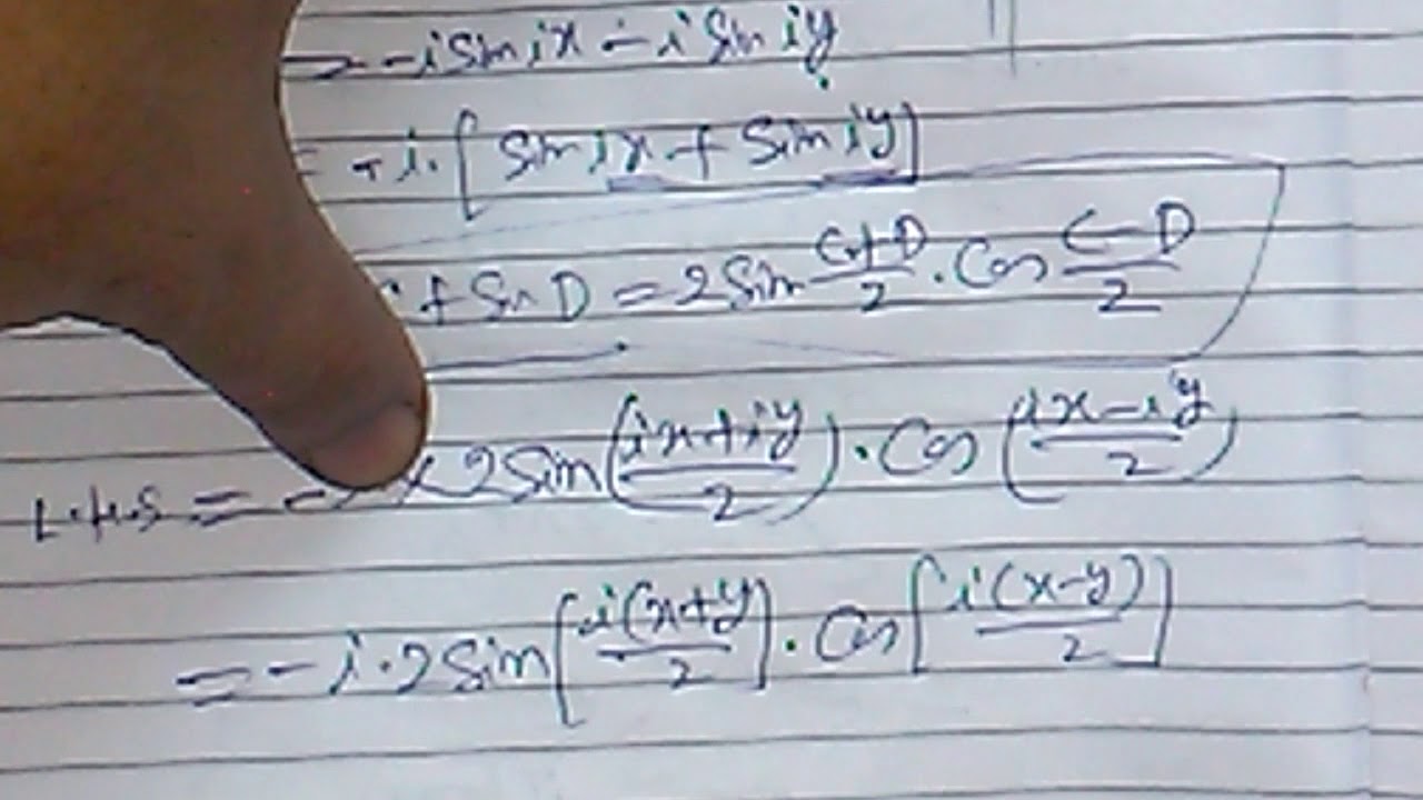 Prove Thatsinh X Sinh Y 2sinh X Y 2 Cosh X Y 2 Youtube Prove Thatsinh X Sinh Y 2sinh X Y 2 Cosh X Y 2 Youtube