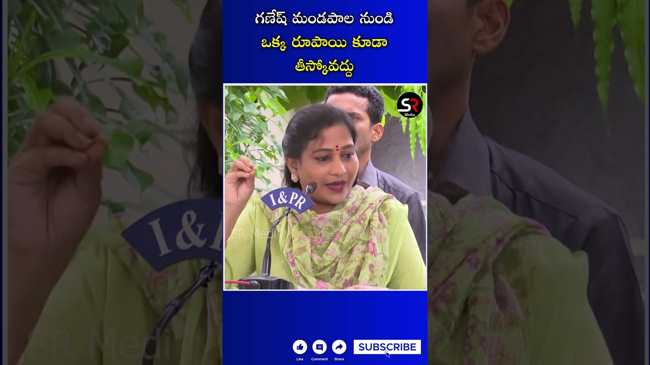 AP Home Minister Anitha Vs BJP Madhavi Latha | Home Minister Anitha Vangalapudi On Ganesh Festival