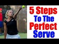 How To Serve In Tennis - 5 Steps To A Great WTA Serve - Tennis Serve Lesson