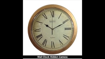 Wall Clock Hidden Camera