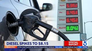 California gas prices hit $6 as diesel reaches record high