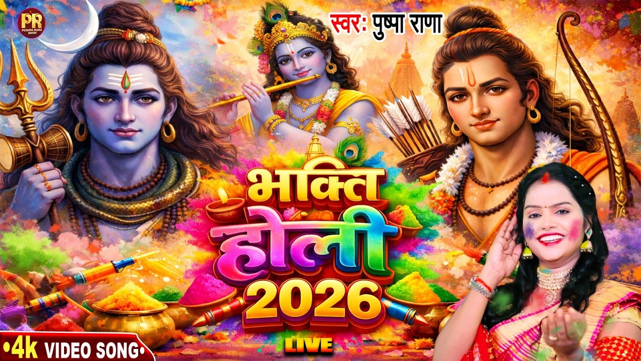 भक्ती होली गीत पुष्पा राणा | Bhakti Holi Geet | Devotional Holi Song | Pushpa Rana Ke Holi