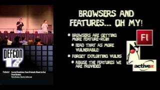 DEF CON 17 - Tom Eston and Kevin Johnson - Social Zombies Your Friends want to Eat Your Brains