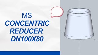 How to Model a Concentric Reducer in SketchUp | 2-Minute Mechanical Tutorial