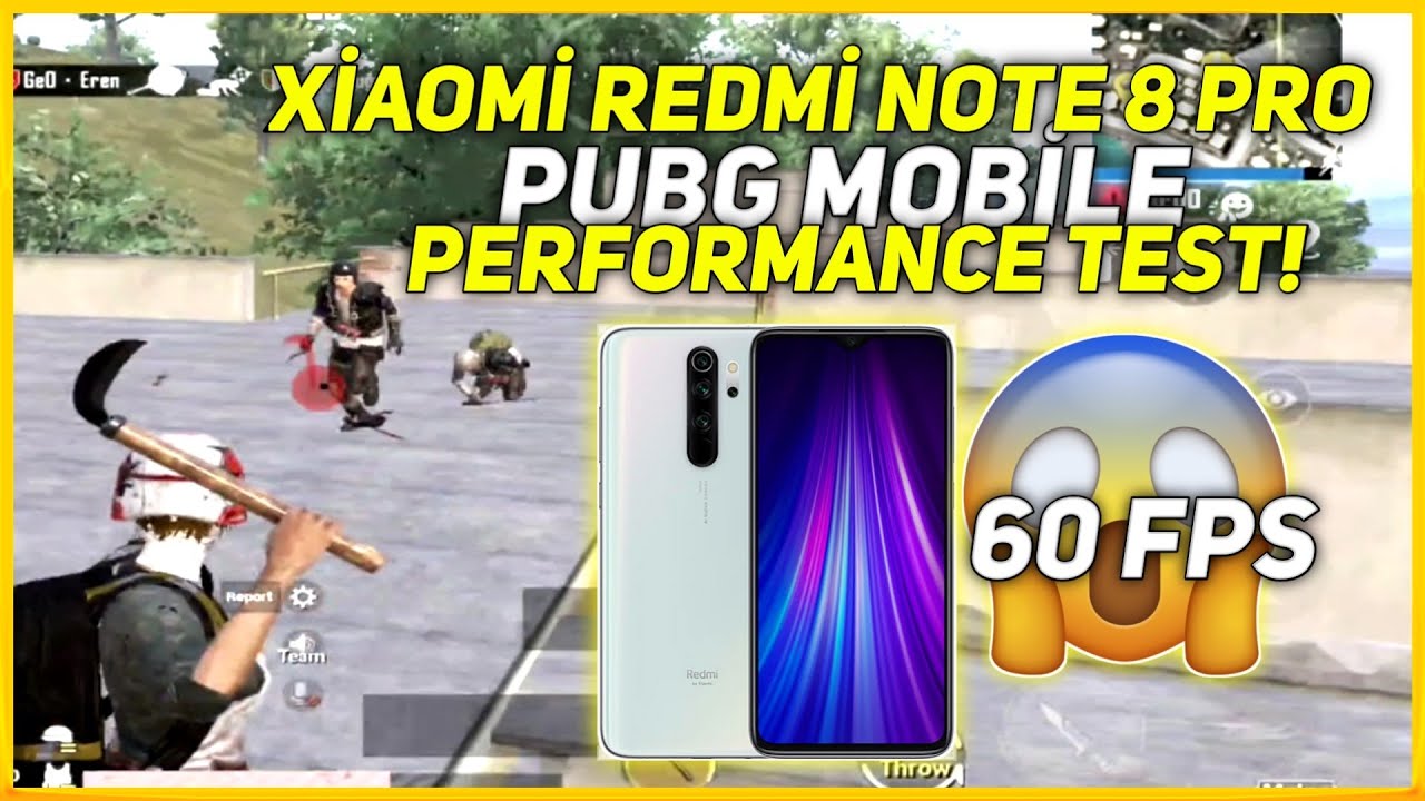 XİAOMİ REDMİ NOTE 8 PRO PUBG MOBİLE NEW PERFORMANCE TEST! 60 FPS 😱