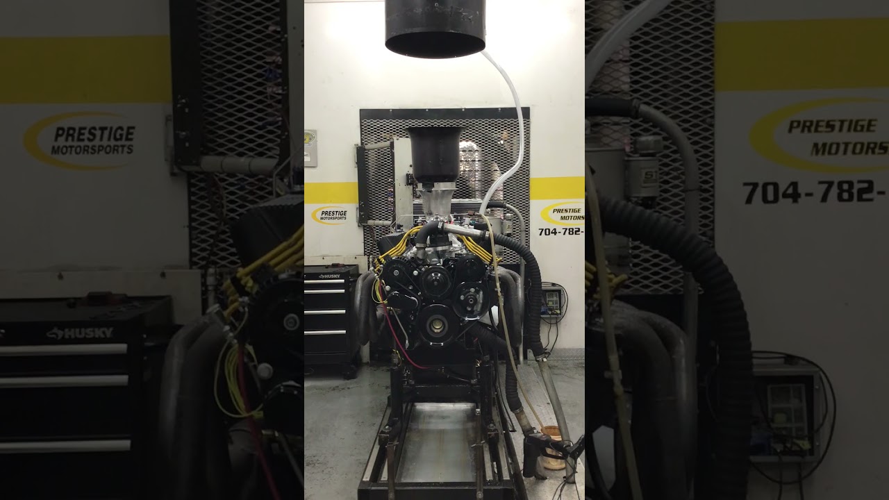 Динамометрические испытания двигателя Ford Small Block 427ci мощностью 526 л.с. на Mustang 1973 г...