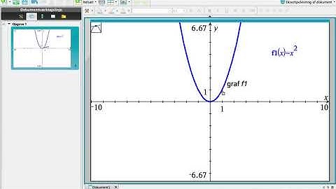Indtegn tangent i Nspire