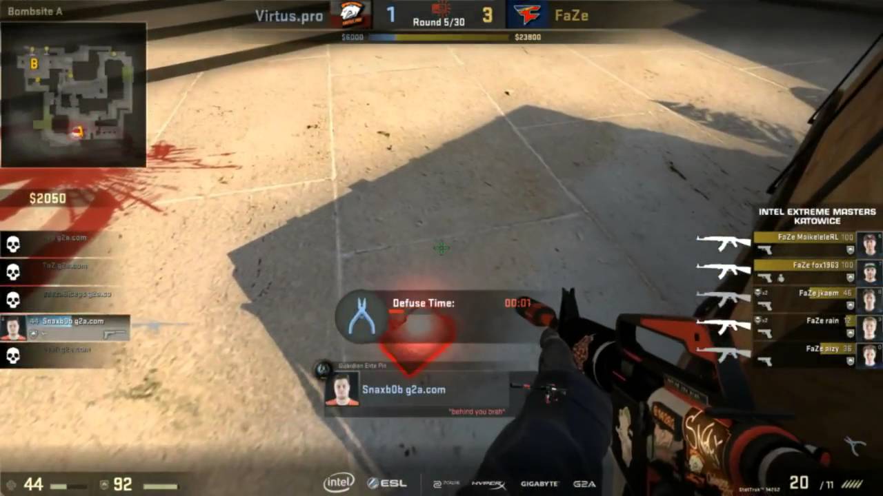 IEM 2016 - Snax Ninja Defuse(Virtus.Pro vs FaZe) PL