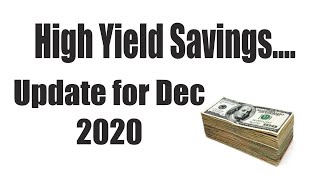 High Yield Savings, UPDATE, and what I recommend now!!!