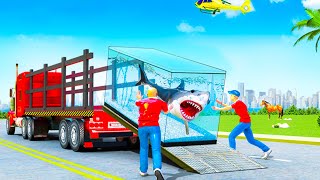 Sea Animals Transport Truck Driving Simulator Android Gameplay screenshot 1