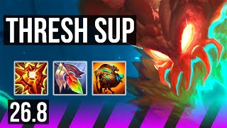 THRESH &amp; Mel vs XERATH &amp; Jhin (SUP) | KR Master | 26.8