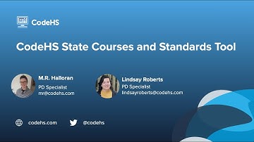 CodeHS Webinar: State Courses and Standards Tool