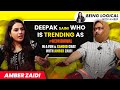 Deepak saini who is trending as kejribawal in a fun  candid chat with amber zaidi roastkejribawal