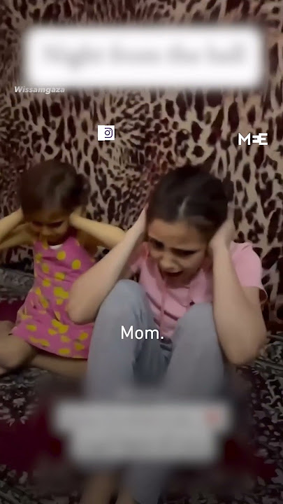 Gaza: Children cry out upon hearing air strikes