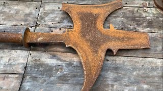 Restoration a axe sword old | Restore metal castings ax sword | Restore China sword ax