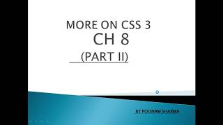 Inline style|| CSS|| Class 7th|| Computer