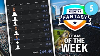 The HIGHEST SCORING Fantasy Football Team Possible in Week 5!!