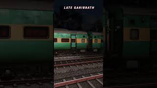 Late Garib rath | train simulator classic | Indian Train Games #train #traingame #shorts #railworks