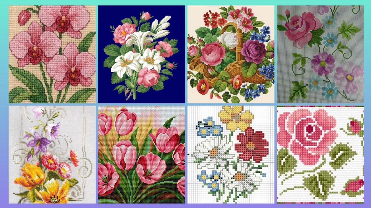 #1 Потрясающие и элегантные схемы для вышивки крестом/идеи дизайна вышивки чарсути. Вышивка ручно...