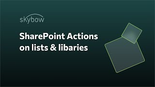 How to define powerful actions on SharePoint lists and libraries