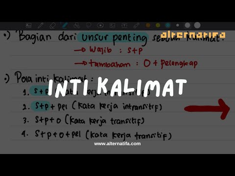 Inti Kalimat | Bahasa Indonesia | Alternatifa