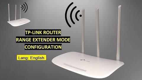 TP Link Range Extender Mode Configuration | English (अंग्रेजी)