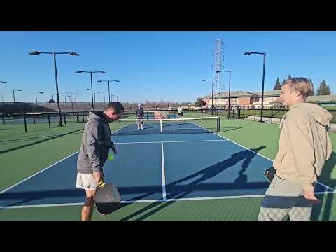 5.0+ Pickleball Games @ JR - Wallace/Lee v Litvinov/Boclinca [Game 8]