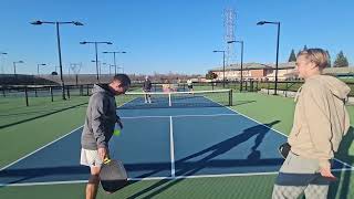 5.0+ Pickleball Games @ JR - Wallace/Lee v Litvinov/Boclinca [Game 8]