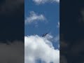 nice little piper club blasts across the sky