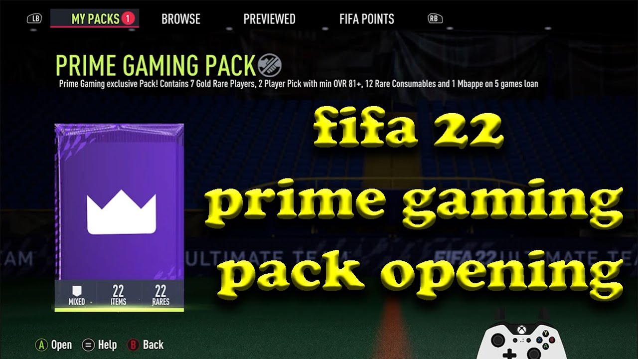 Fifa 22 twitch prime pack opening