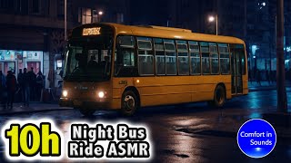 Night Bus Ride and Bus Air Conditioner Sound (no ads) | Sleep, Study, Meditate | White Noise screenshot 4