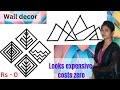 2 DIY wall decor from waste material | expensive looking wall decor | waste cardboard boxes reuse