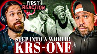 Belgian NEVER heard KRS-One - Step Into A World! REAL HIP HOP is 🔥😳🤯 @AnthonyRay