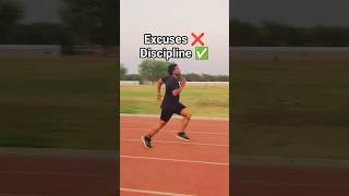 Excuses ❌ Discipline ✅ #running #motivation #shorts #viralvideo #trending #viral