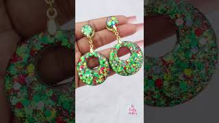 Handmade resin earrings