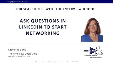 Ask Questions in LinkedIn to Start Networking