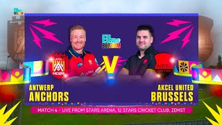 Match 4 Highlights _ EUT20 2026 ll Akcel united Brussels vs Antwerp Anchors Highlights 2026 