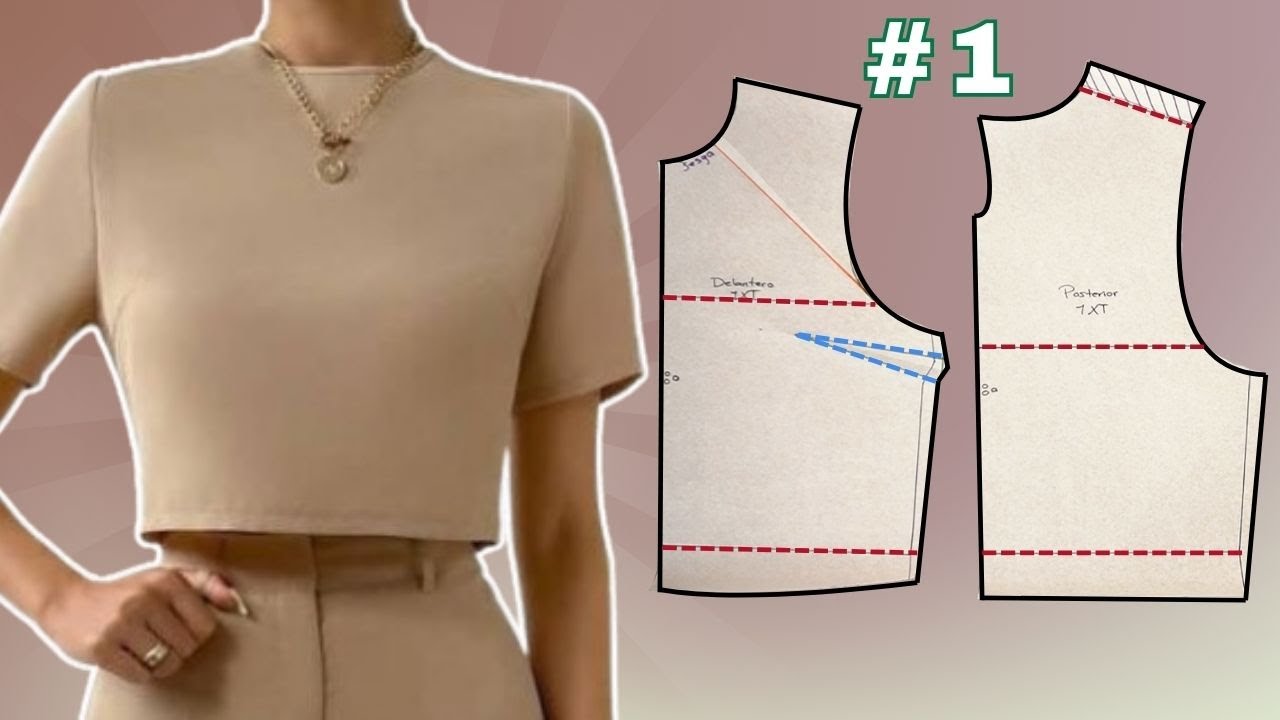 𝐃𝐈𝐒𝐄Ñ𝐎 # 𝟮𝟰👚 TRAZO 𝗕𝗟𝗨𝗦𝗔 𝗖𝗢𝗥𝗧𝗔 𝗗𝗘 𝗠𝗨𝗝𝗘𝗥 📐 | ACADEMIA ALAMODA 𝗣𝗔𝗥𝗧𝗘 𝟭