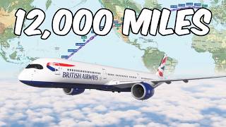 I Broke the Record for the LONGEST FLIGHT on VATSIM