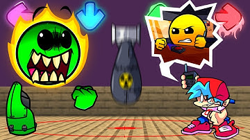 LOBOTOMY GEOMETRY DASH | FNF Character Test | Gameplay VS My Playground