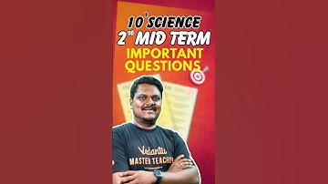 10th Science 2nd Midterm Important Questions #2ndmidterm #importantquestions